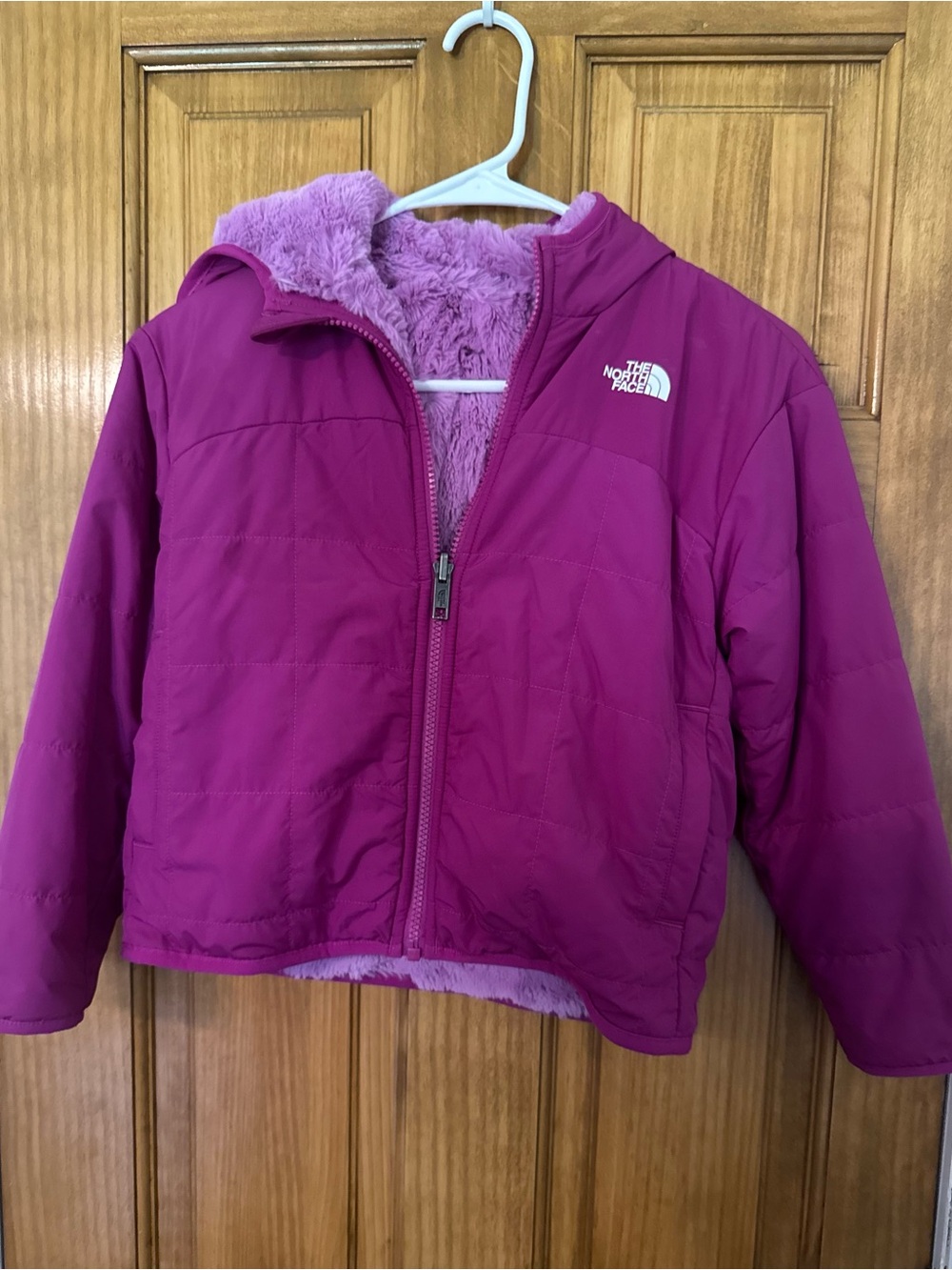 Girls The north face reversible coat!